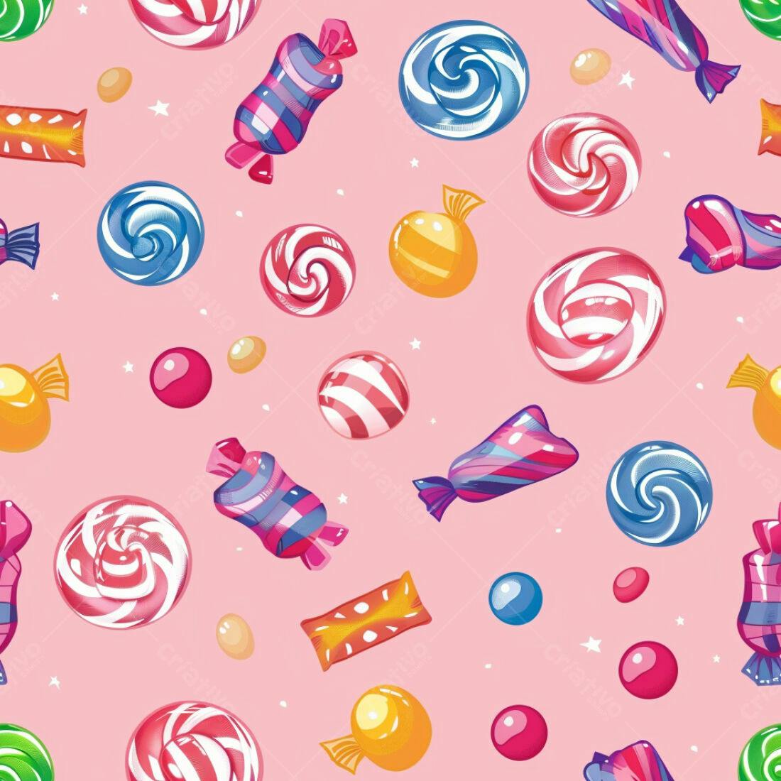Textura Doces Coloridos para Fundo