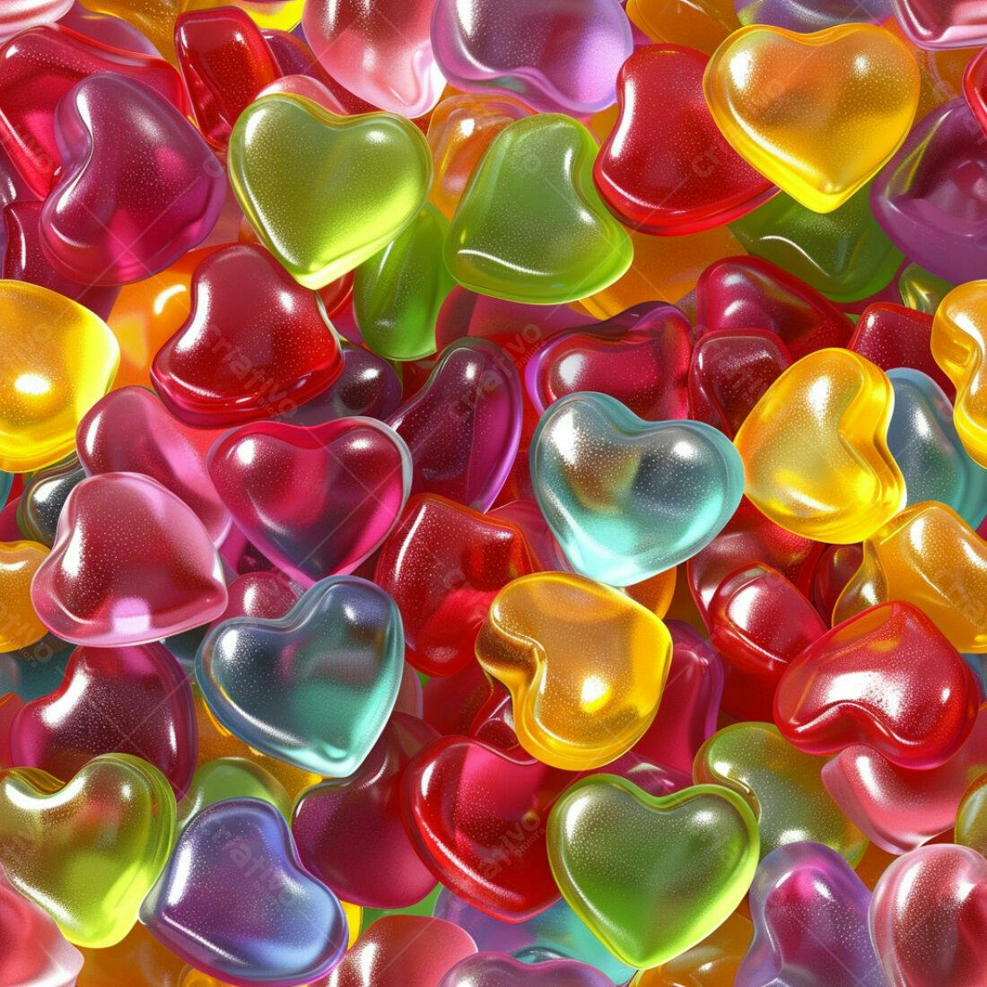 Textura corações coloridos para fundo