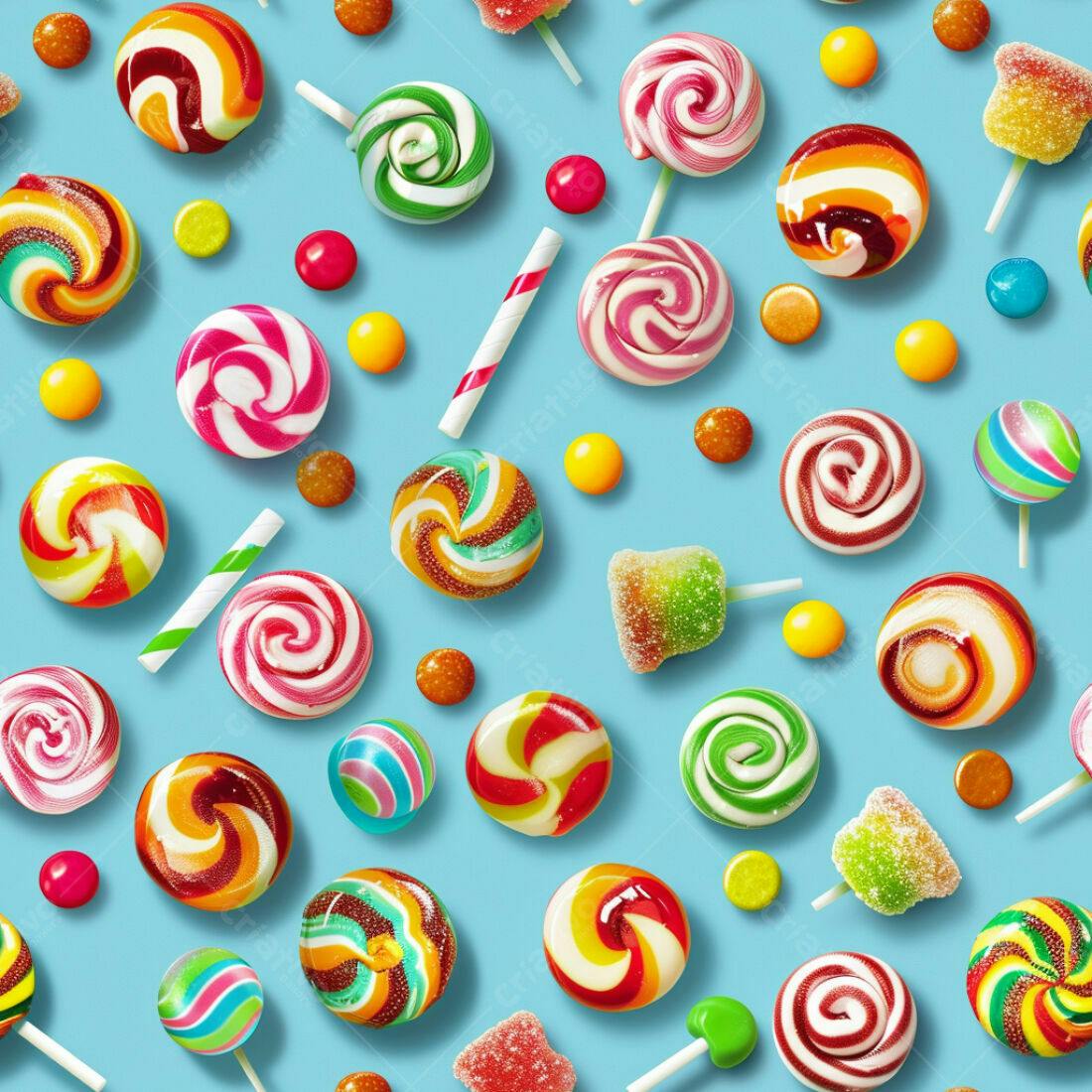 Textura Doces Coloridos para Fundo