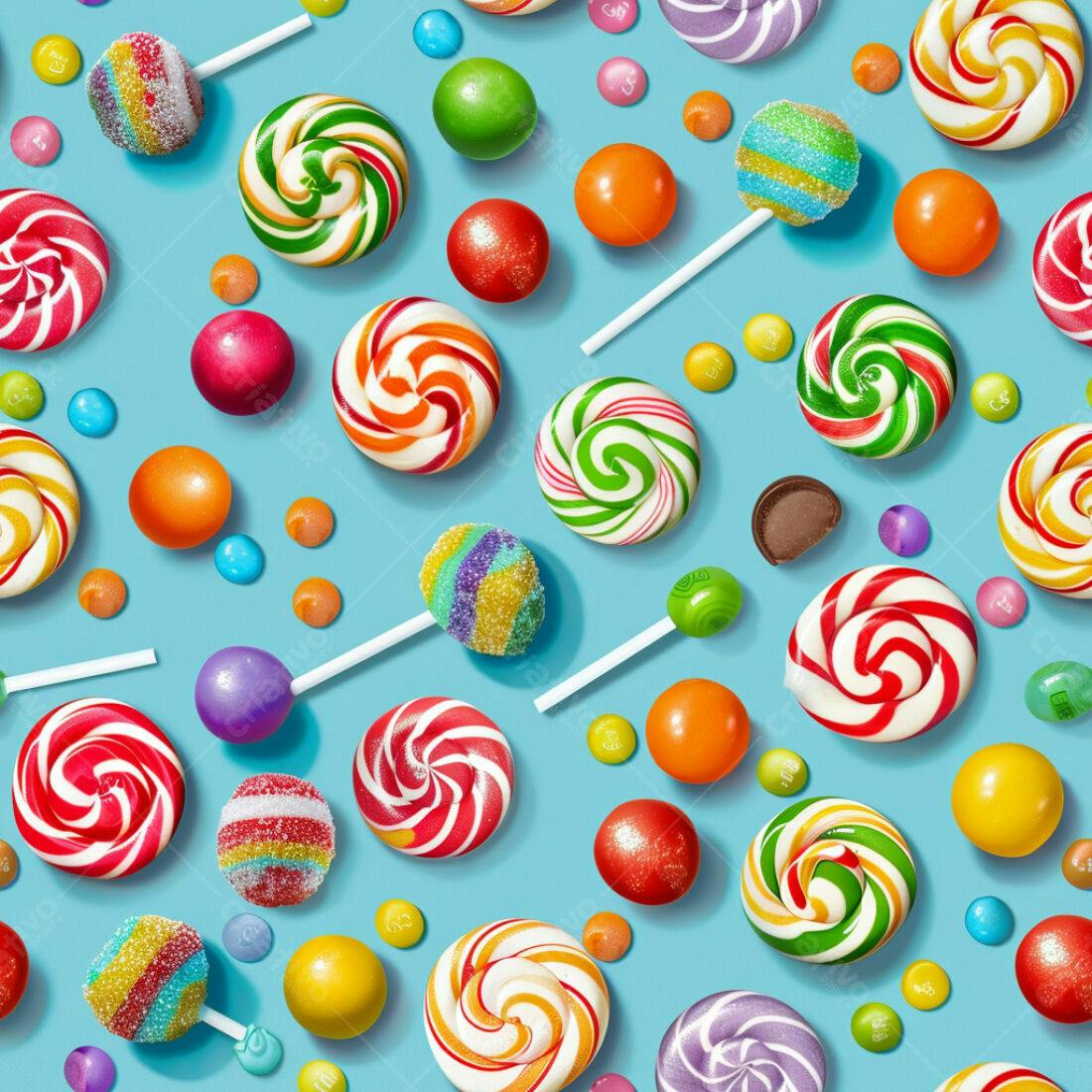 Textura Doces Coloridos para Fundo