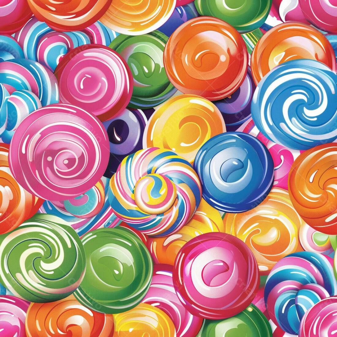 Textura Pirulitos Coloridos para Fundo
