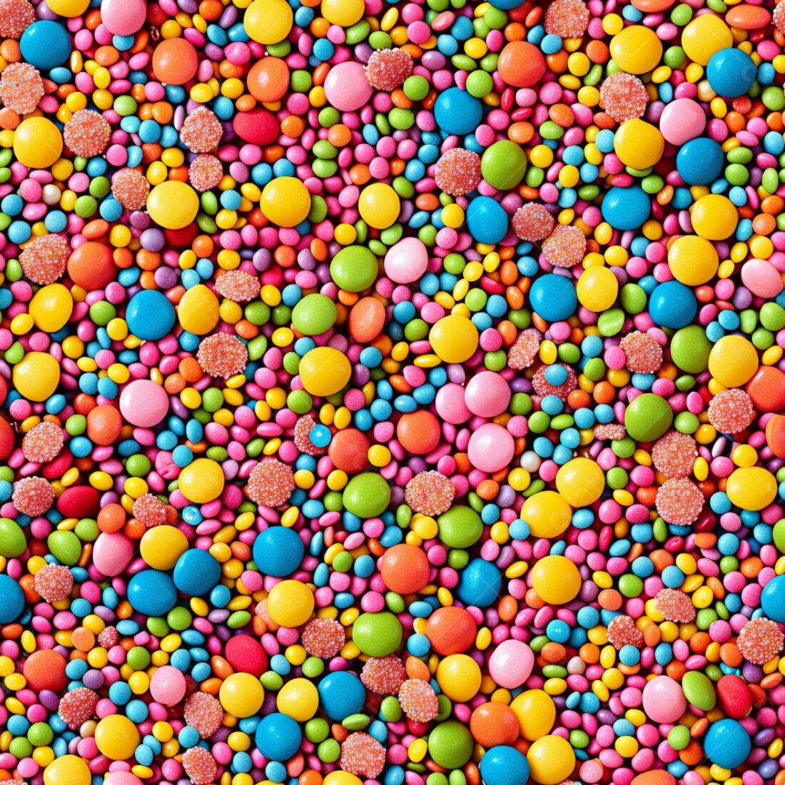 Textura Doces Coloridos para Fundo