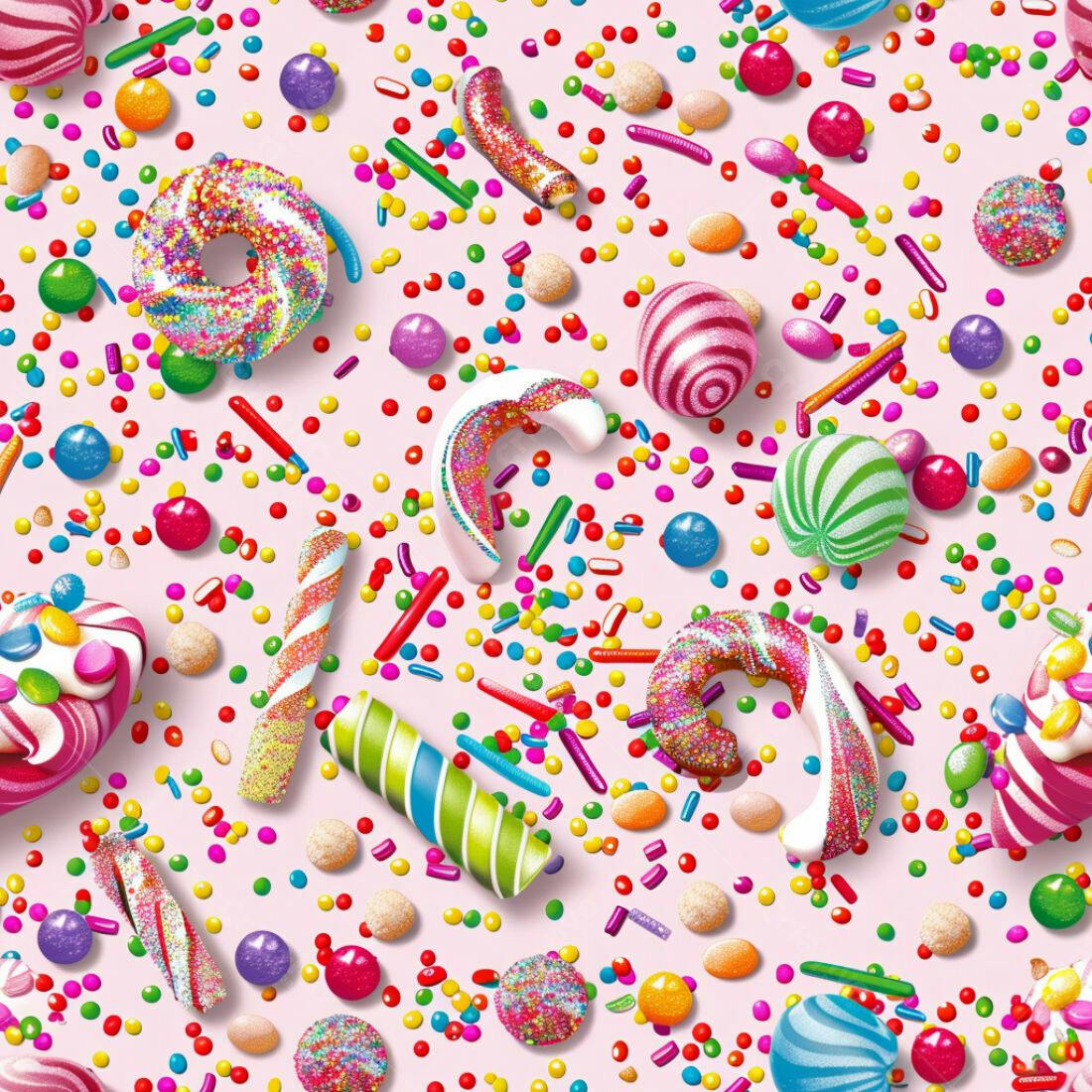 Textura Doces Coloridos para Fundo