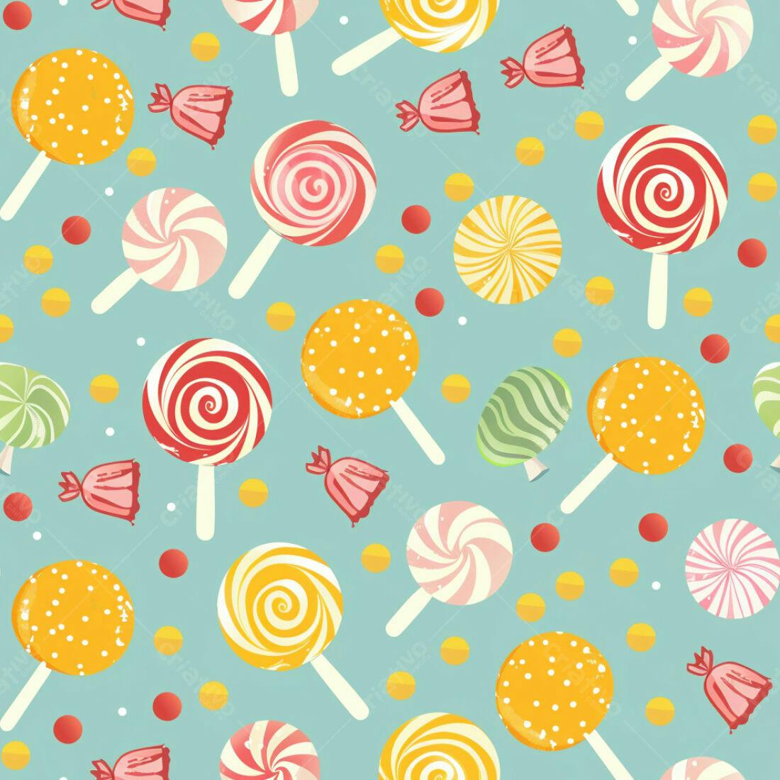 Textura Pirulito Colorido para Fundo