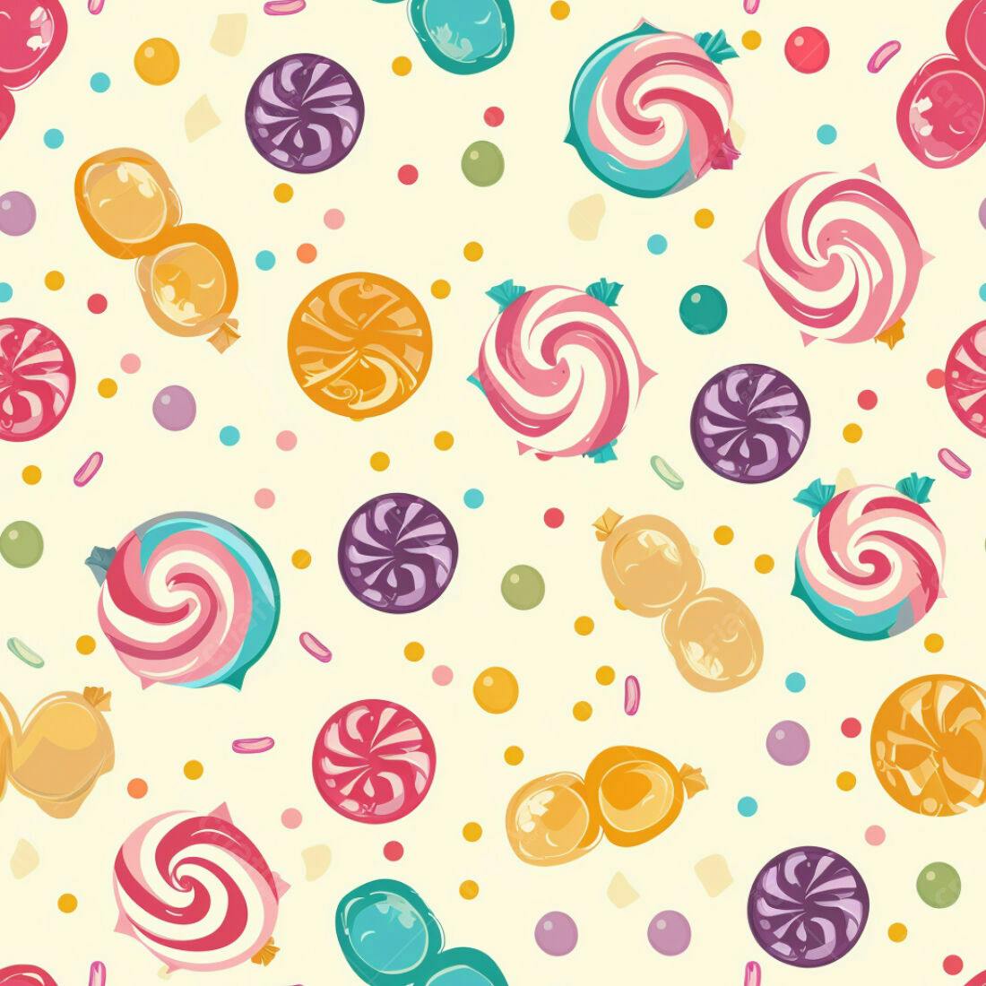 Textura Doces Coloridos para Fundo