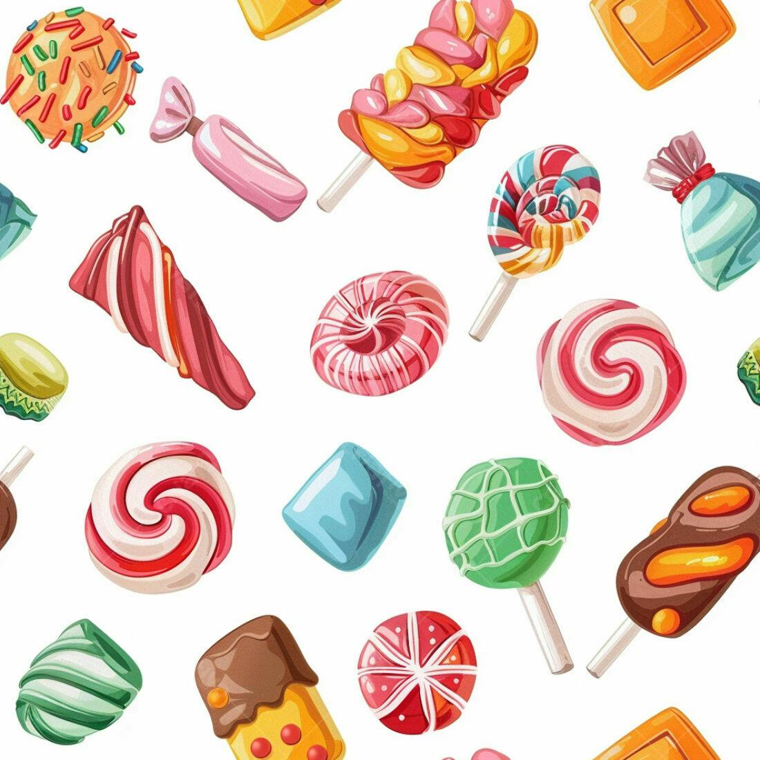 Textura Doces Coloridos para Fundo
