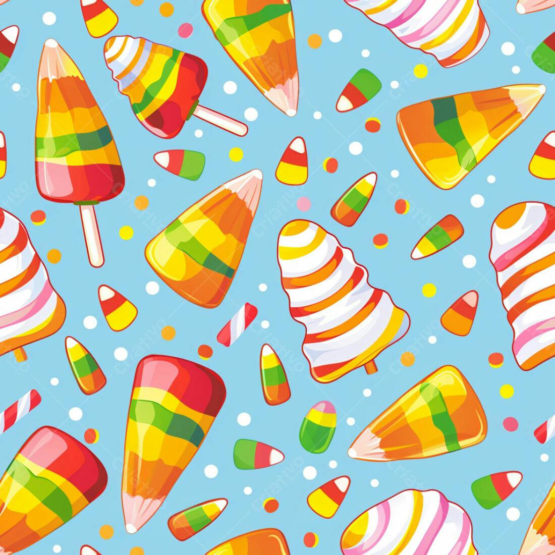 Textura Doces Halloween para Fundo