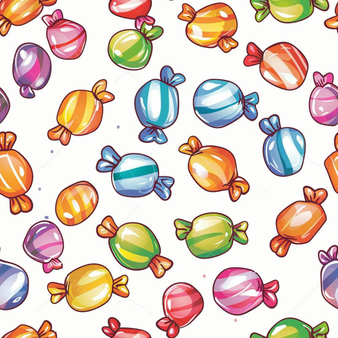 Textura Doces Coloridos para Fundo