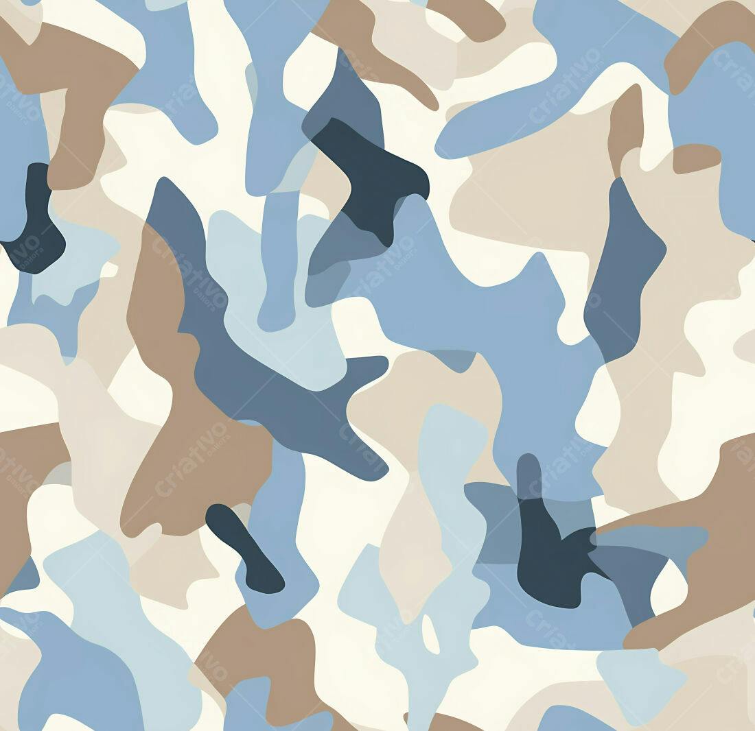 Textura camuflagem azul e bege para fundo