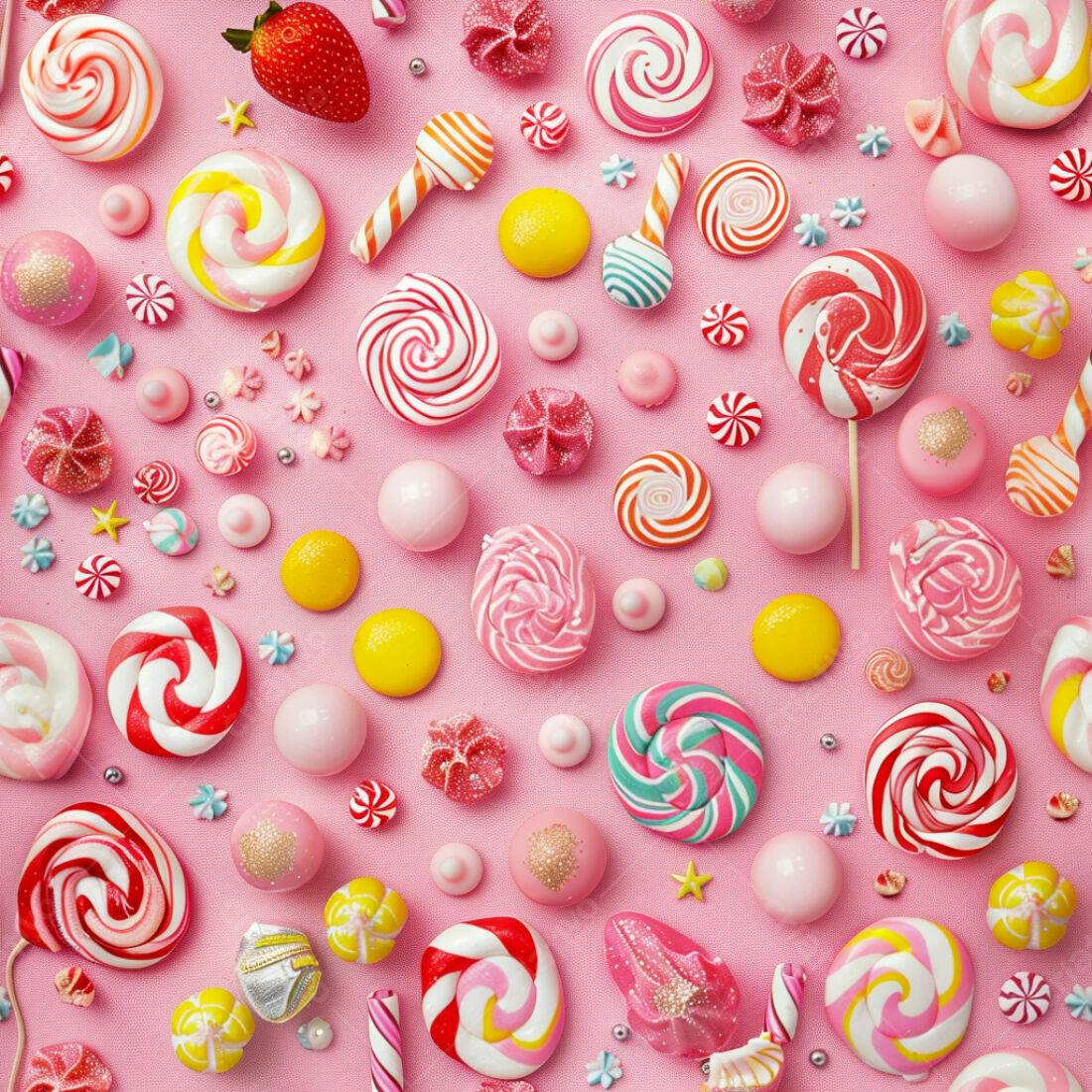 Textura Doces Coloridos para Fundo