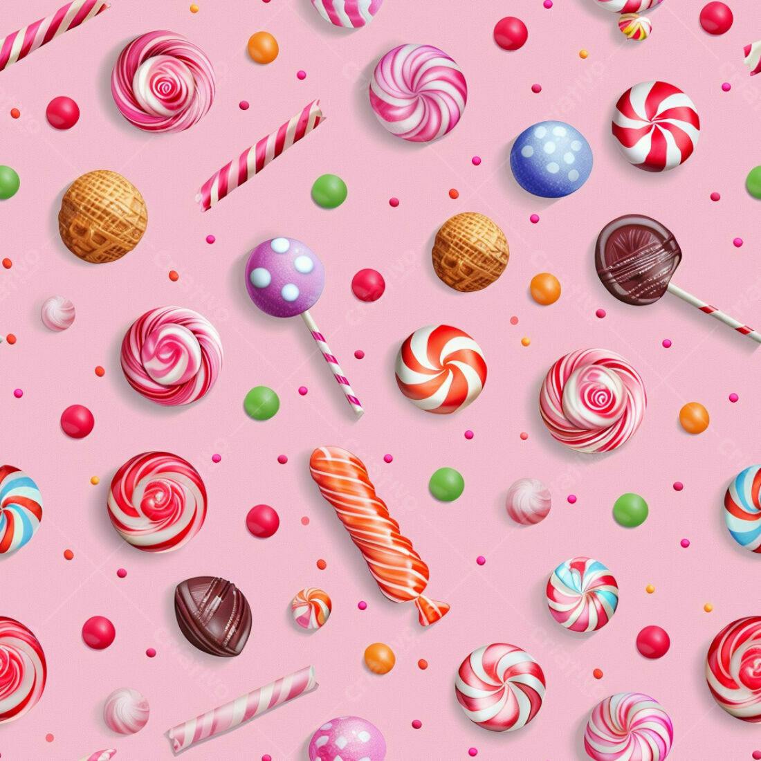 Textura Doces Coloridos para Fundo