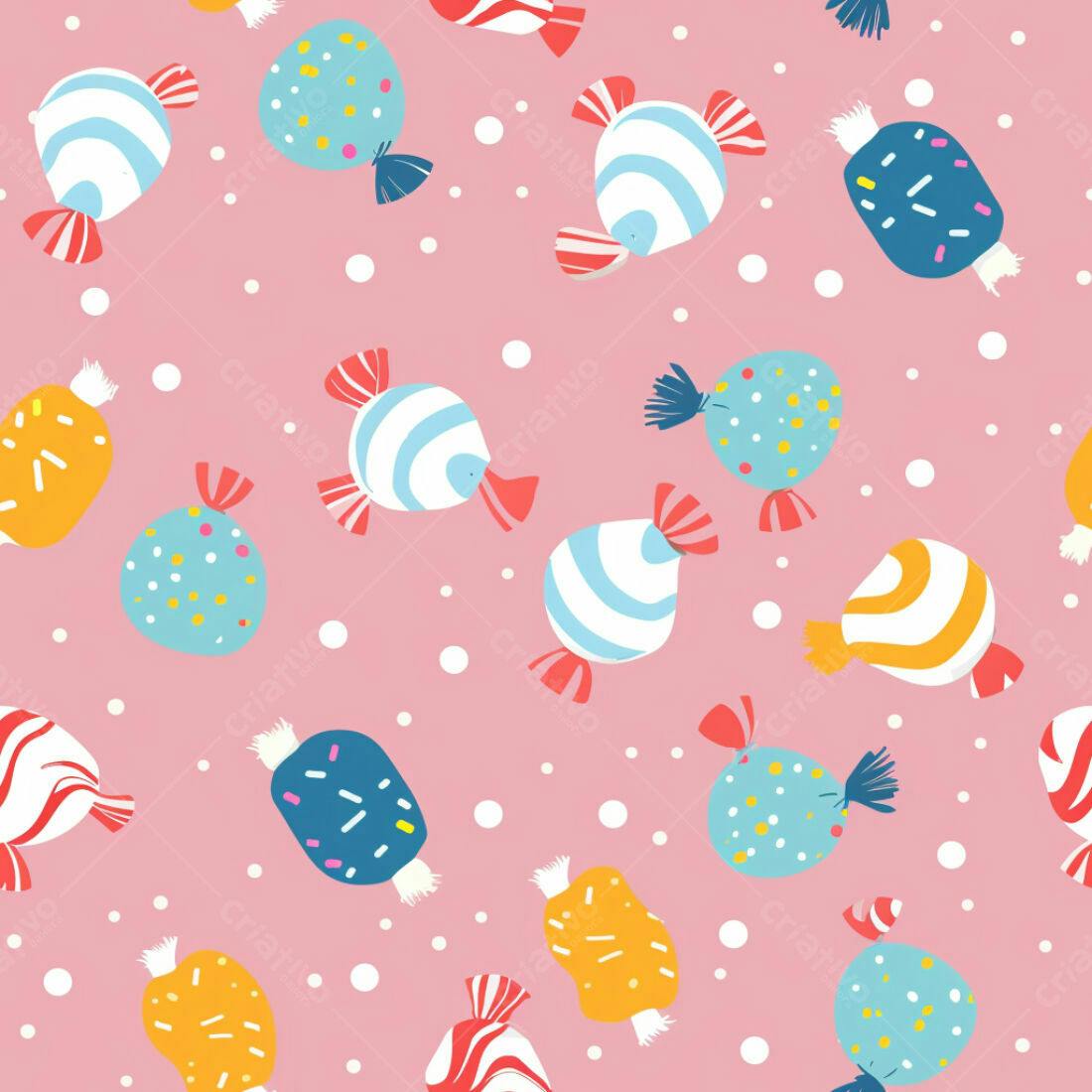 Textura Doces Coloridos para Fundo
