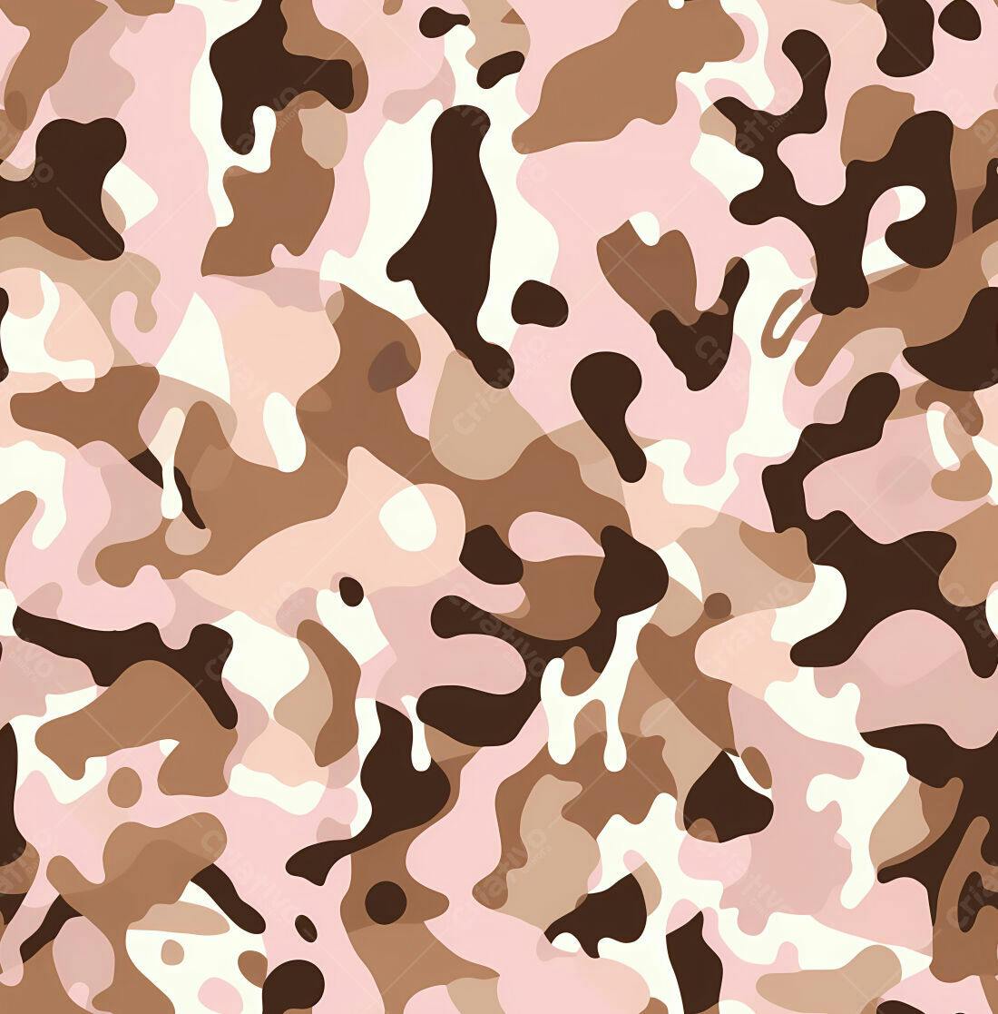Textura camuflagem rosa e marrom para fundo