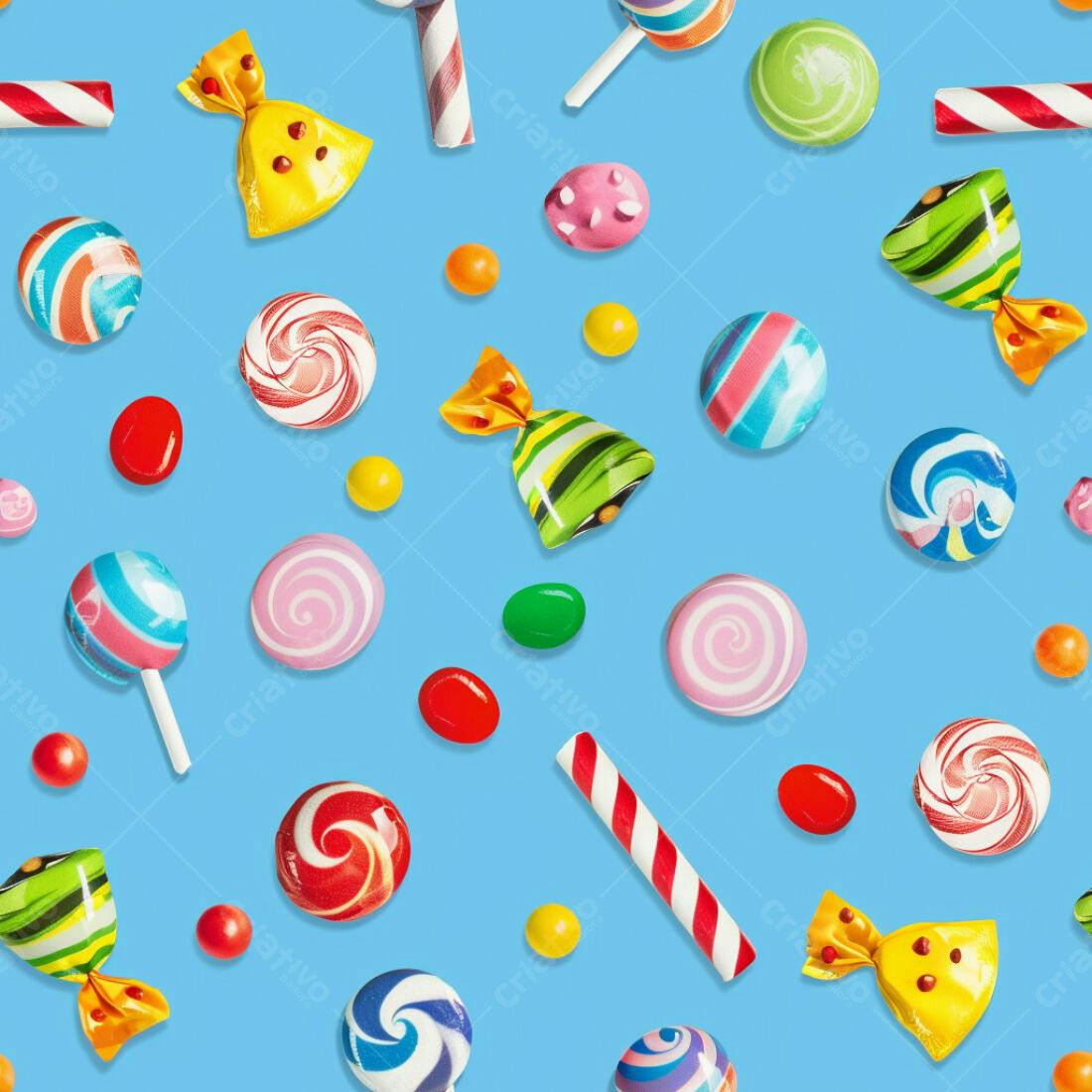 Textura Doces Coloridos para Fundo