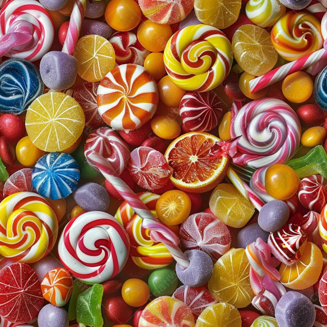 Textura Doces Coloridos para Fundo