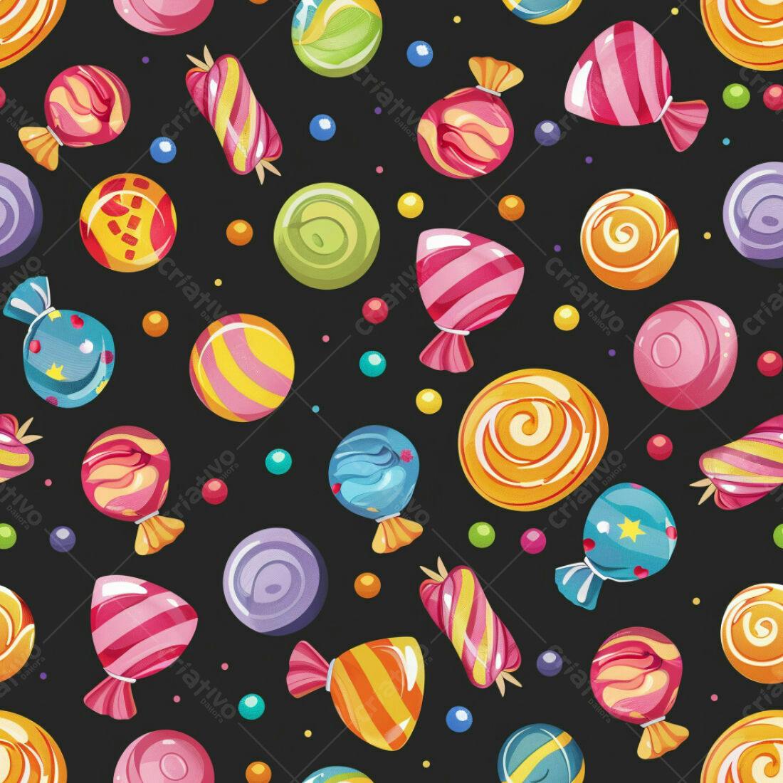 Textura Doces Coloridos para Fundo