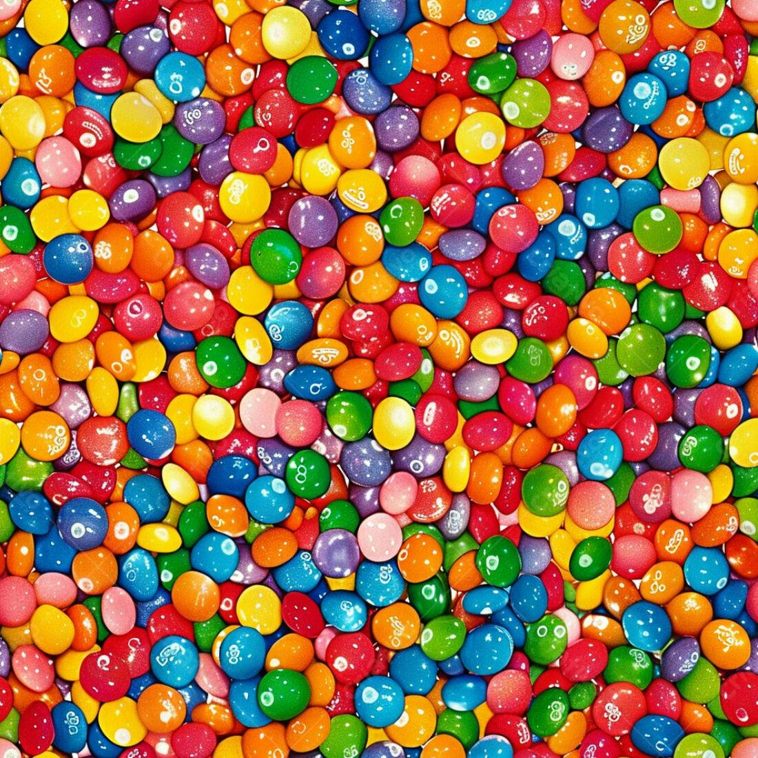 Textura Doces Coloridos para Fundo