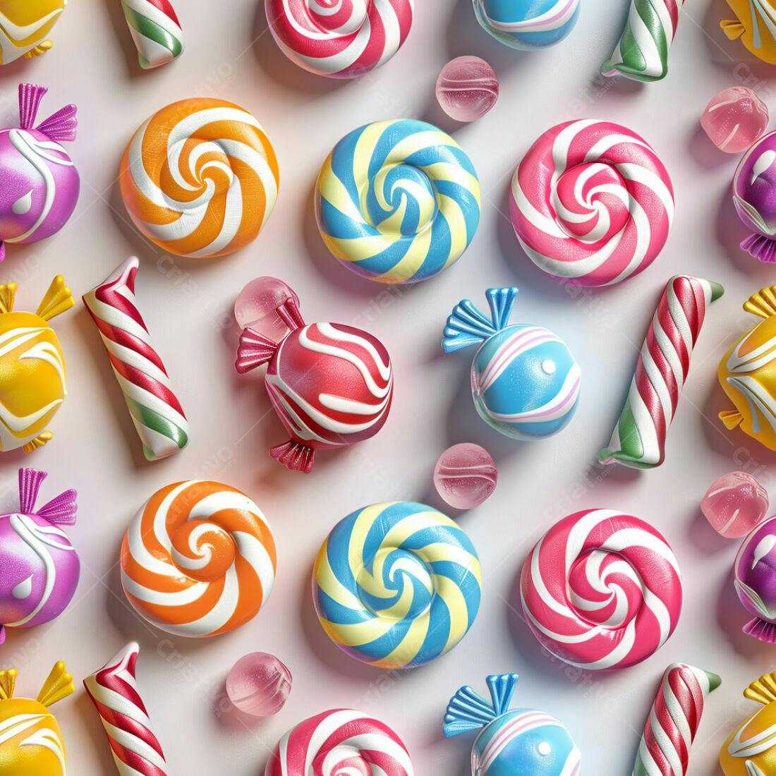 Textura Doces Coloridos para Fundo