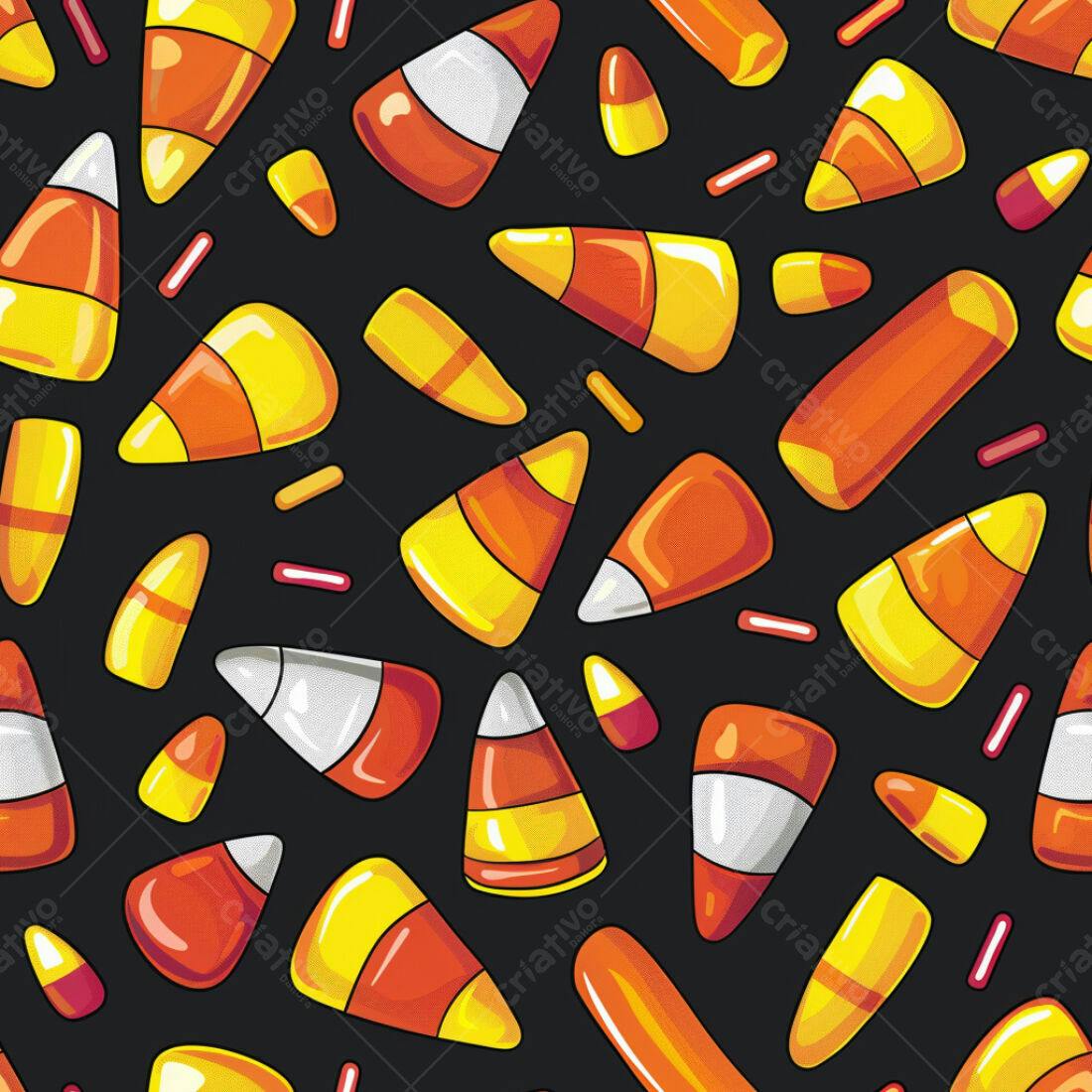 Textura Doces Halloween para Fundo