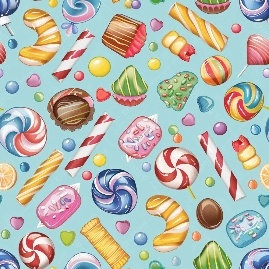 Textura Doces Coloridos para Fundo