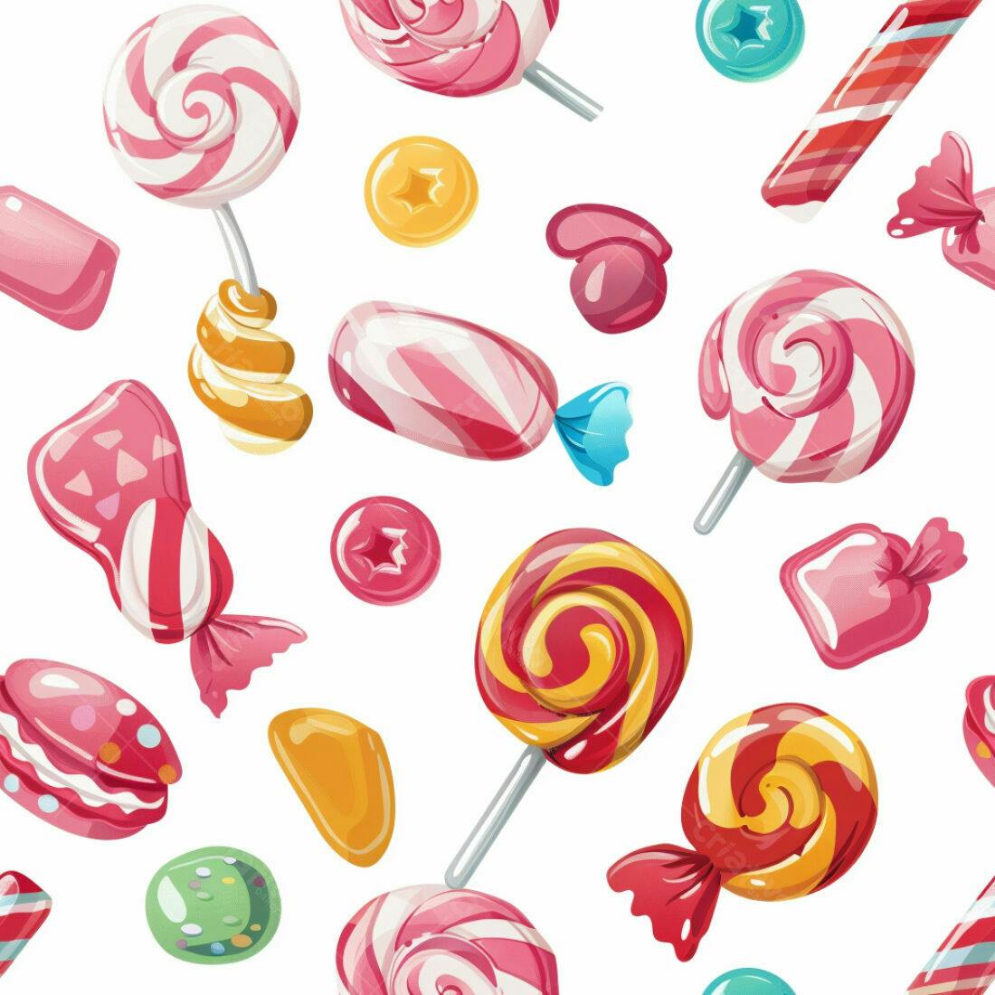 Textura Doces Coloridos para Fundo