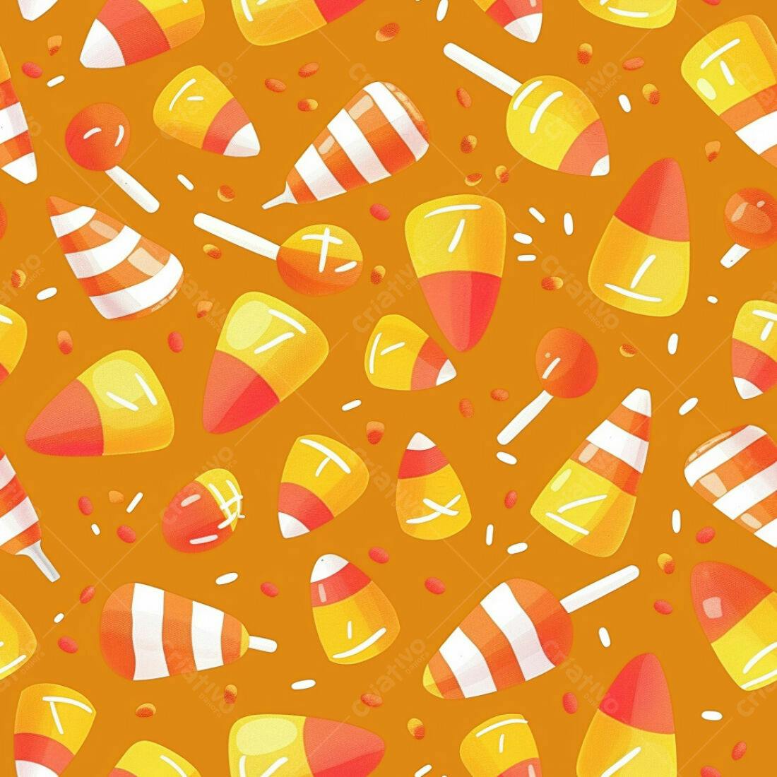 Textura Halloween Doces para Fundo