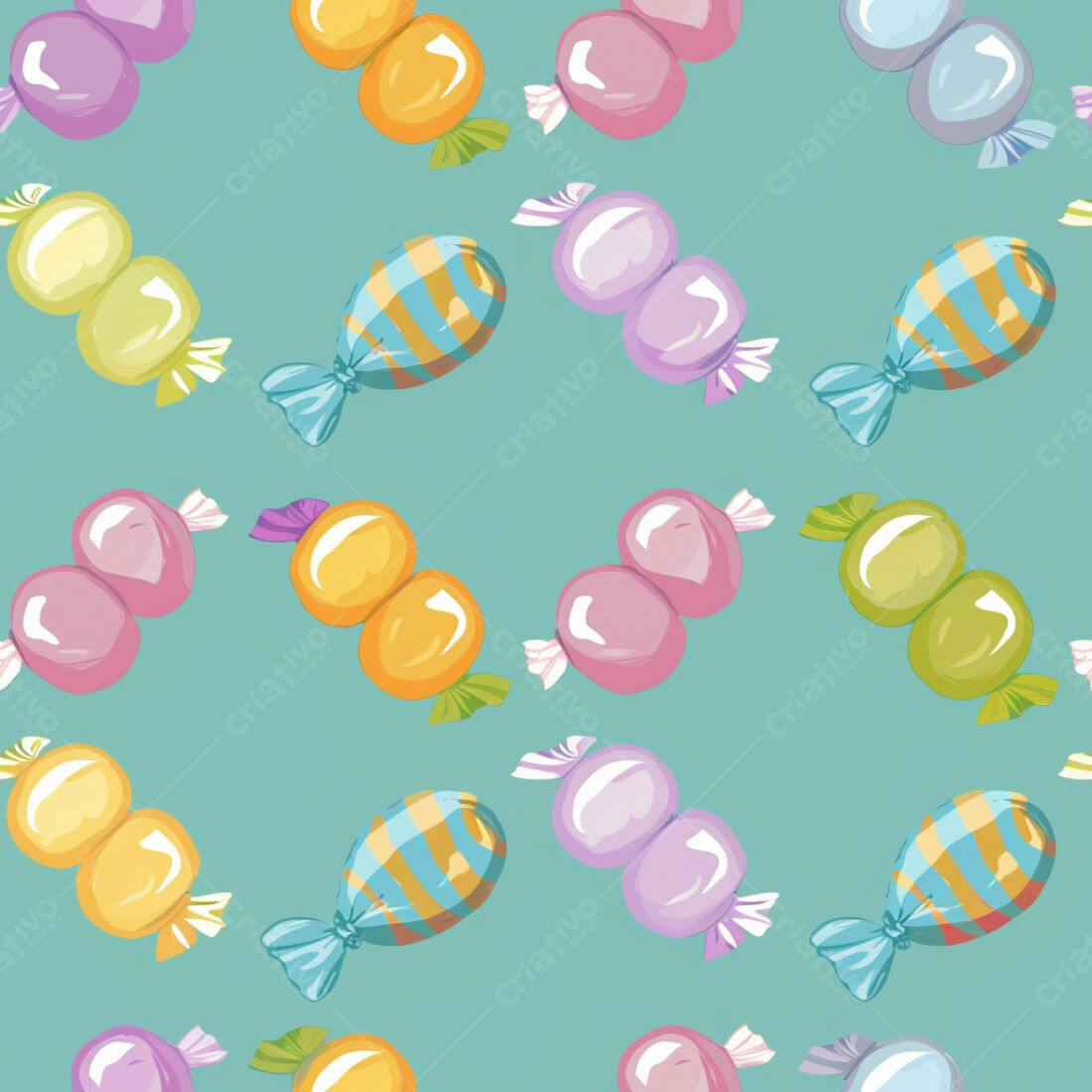 Textura Doces Coloridos para Fundo