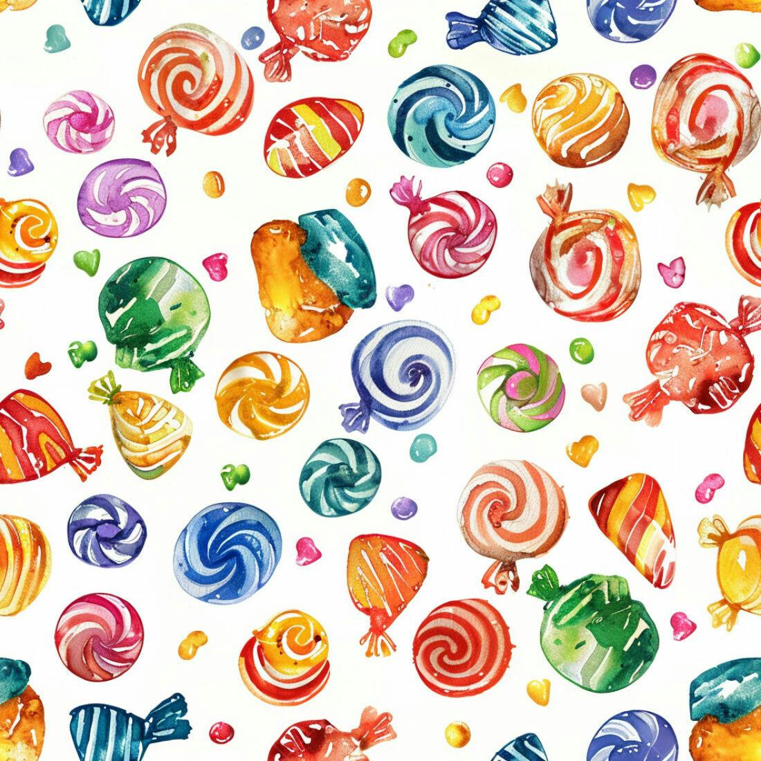 Textura Doces Coloridos para Fundo
