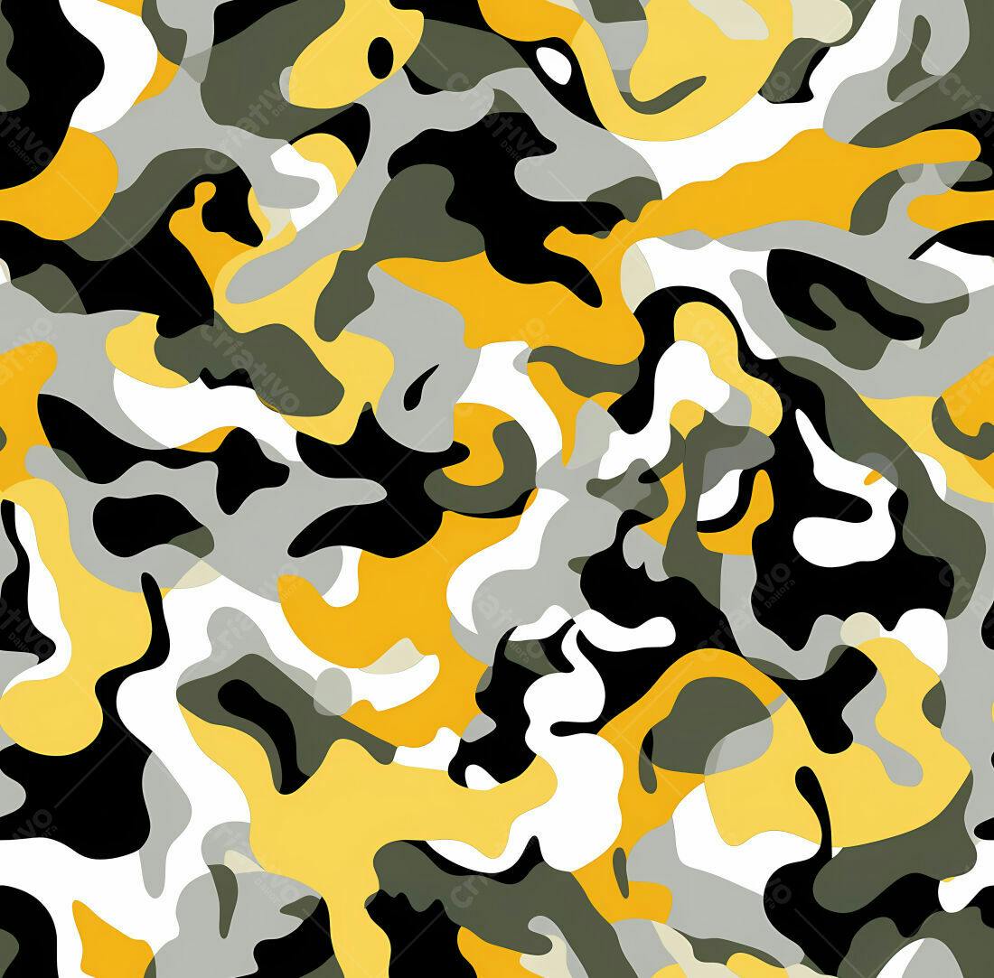 Textura camuflagem abstrata amarela para fundo
