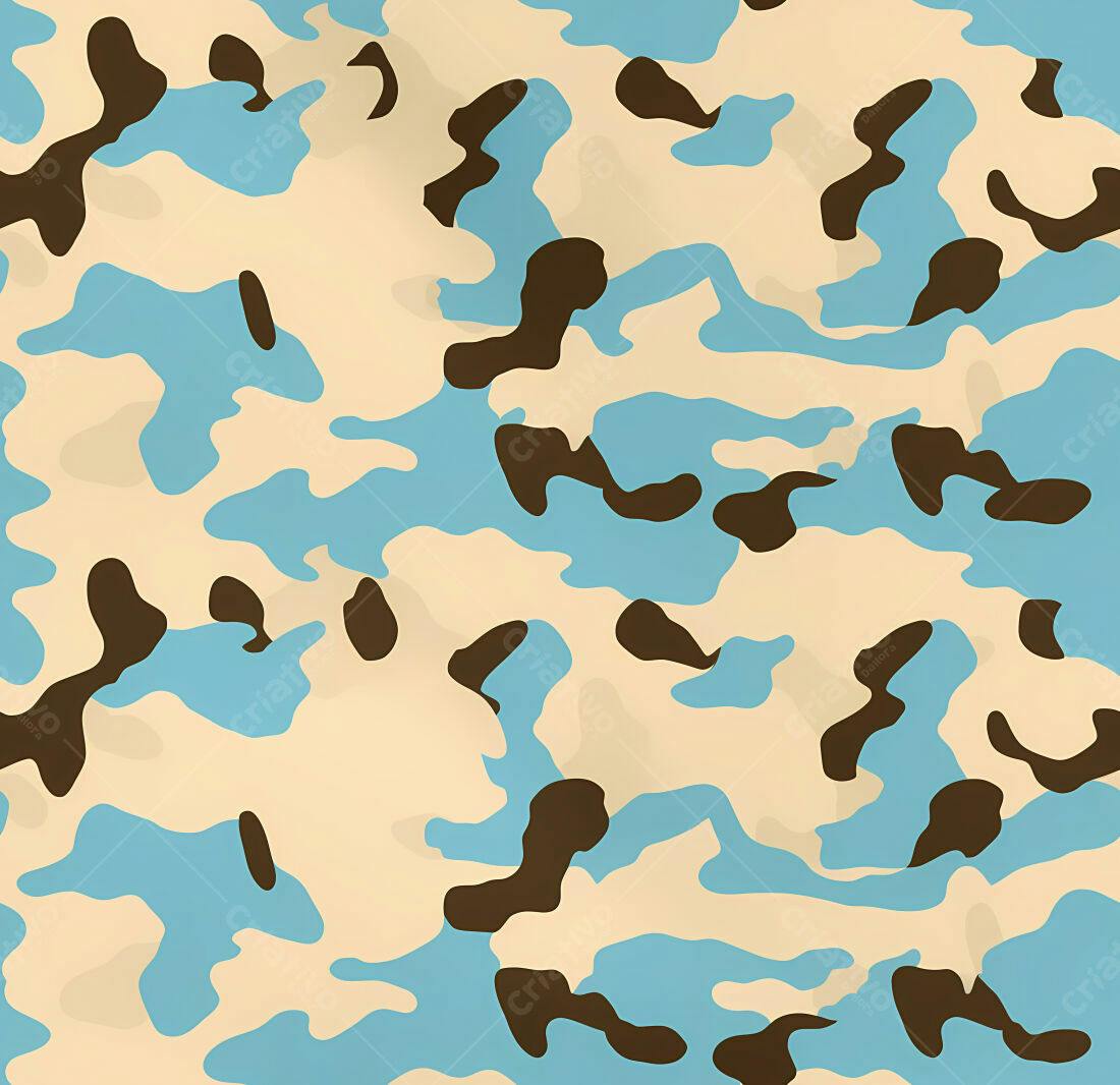 Textura camuflagem azul e bege para fundo