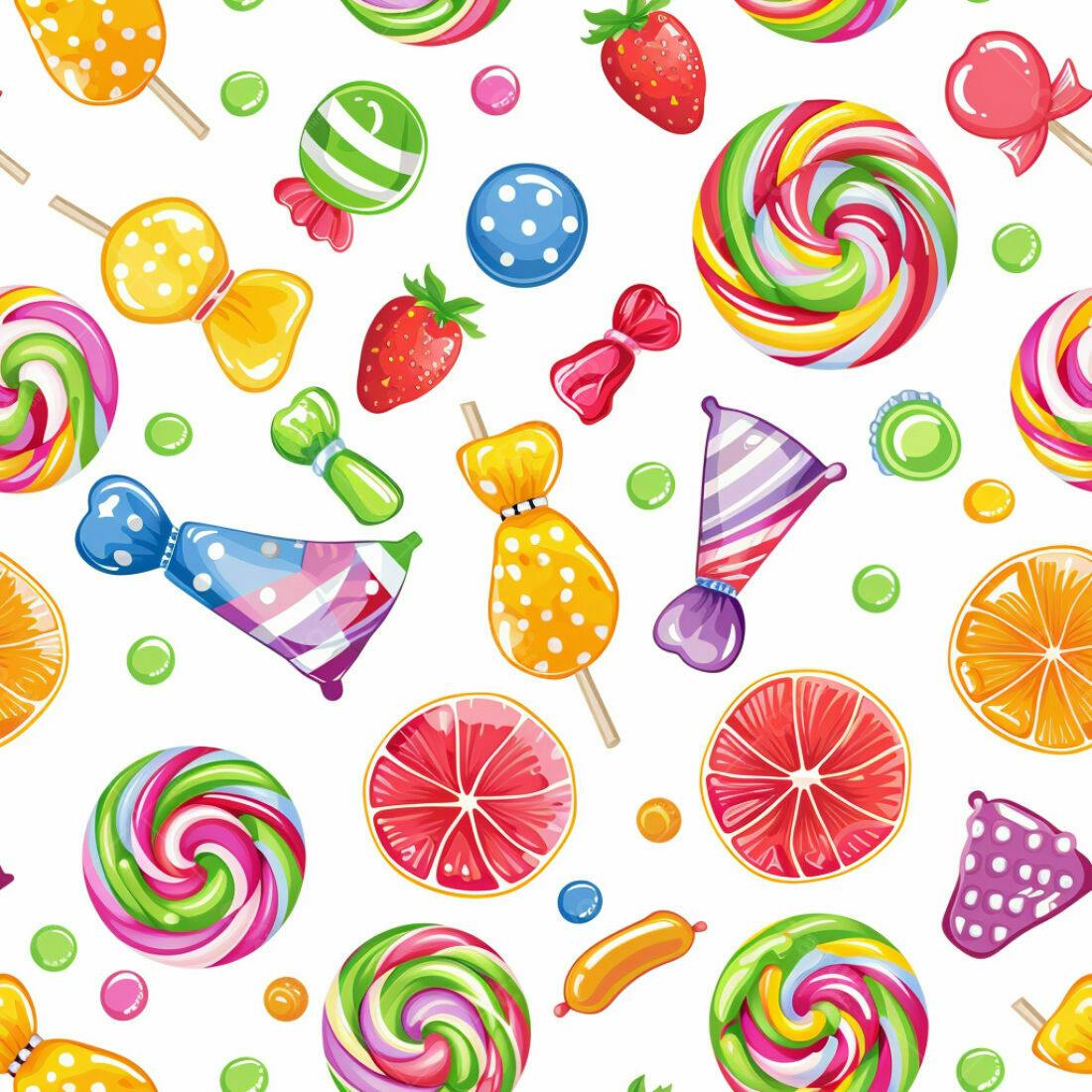 Textura Doces Coloridos para Fundo
