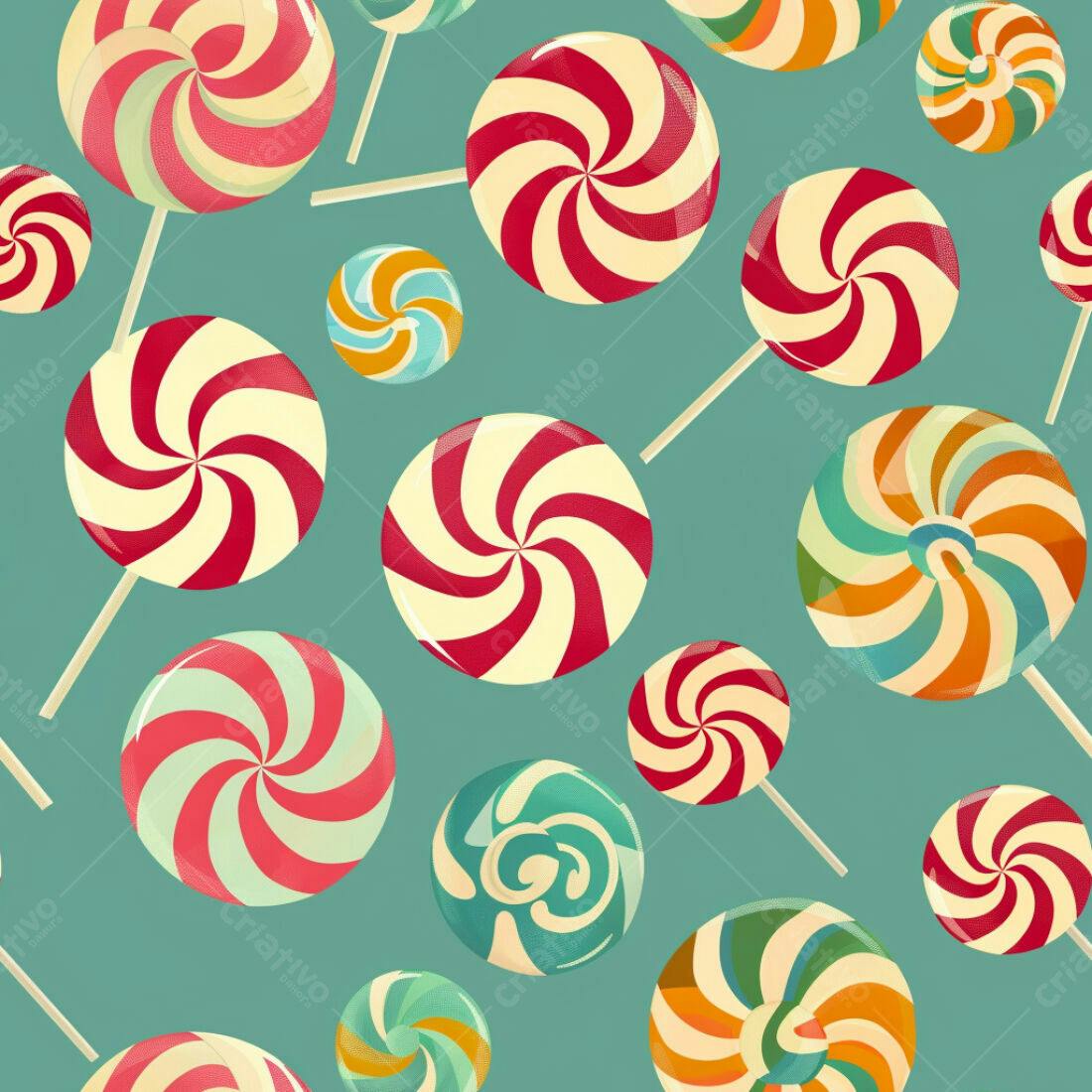 Textura Pirulito Colorido para Fundo
