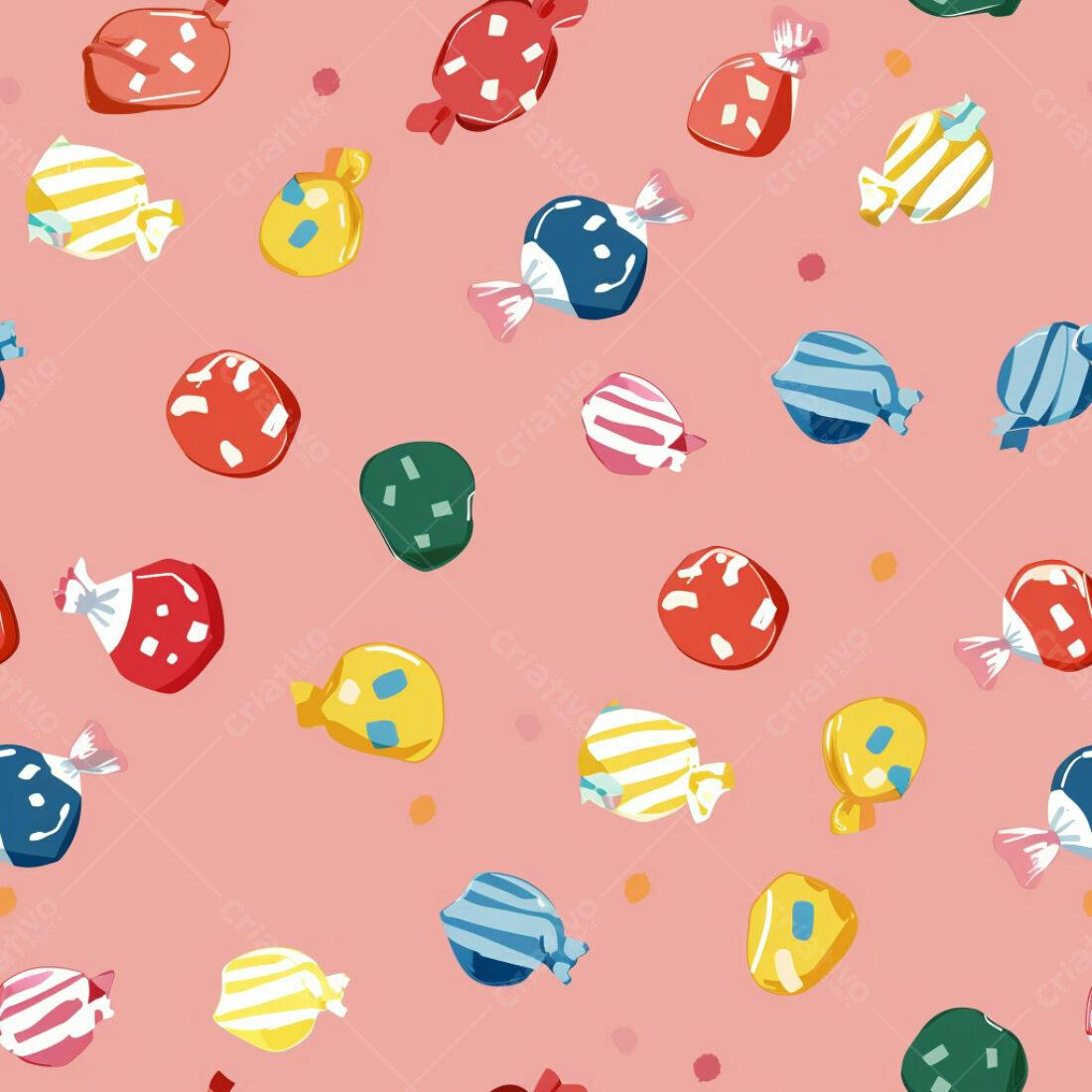 Textura Doces Coloridos para Fundo