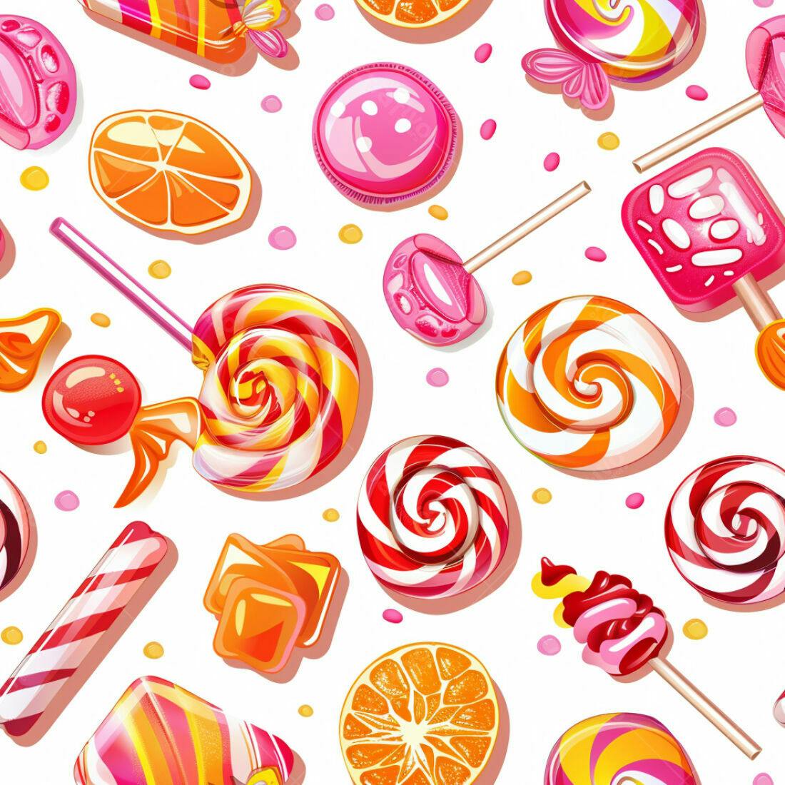 Textura Doces Coloridos para Fundo