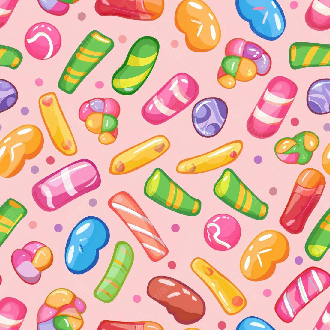 Textura Doces Coloridos para Fundo