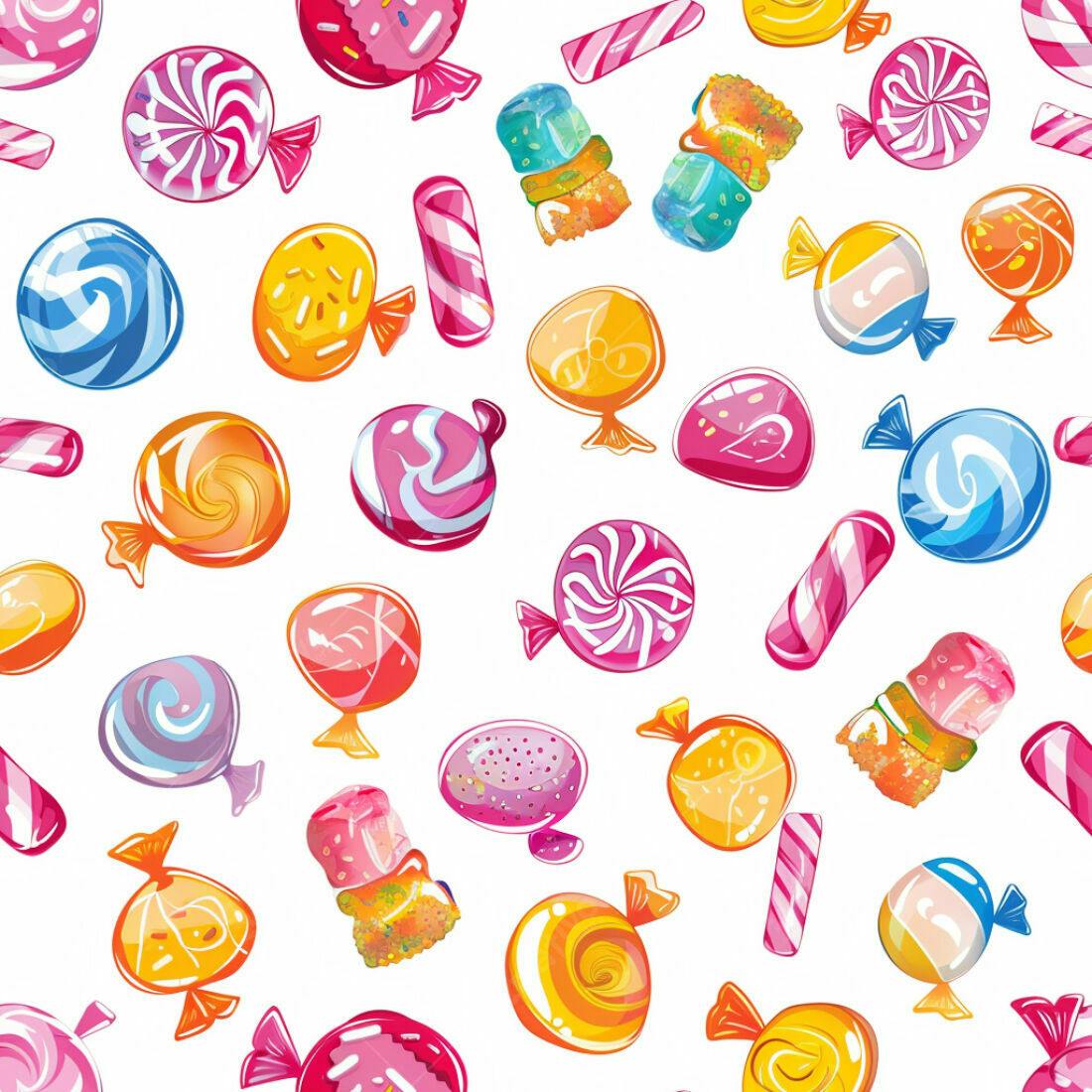 Textura Doces Coloridos para Fundo