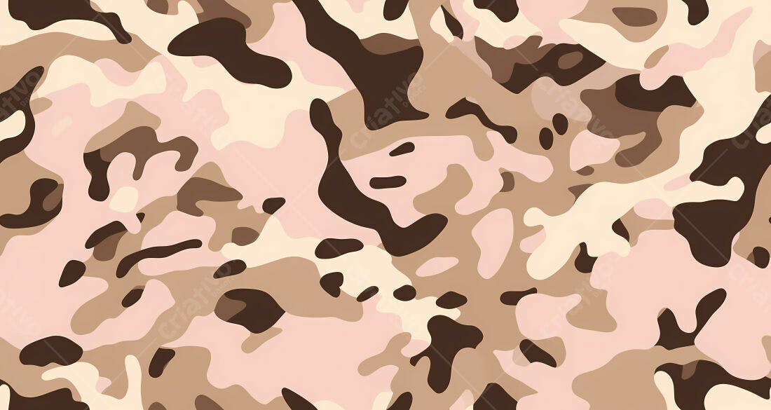 Textura camuflagem rosa e marrom para fundo