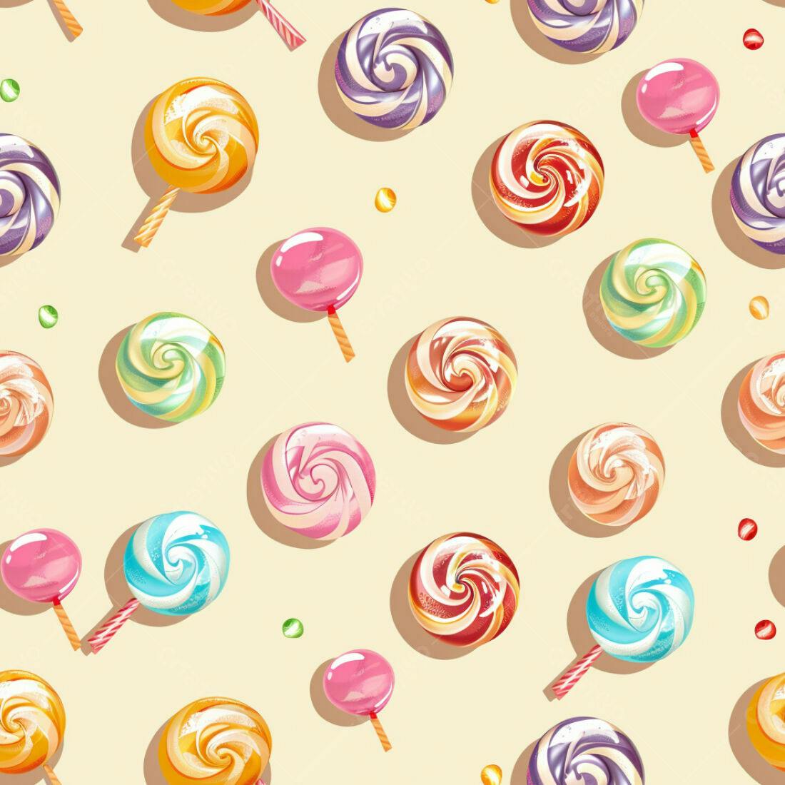 Textura pirulito colorido para fundo doce