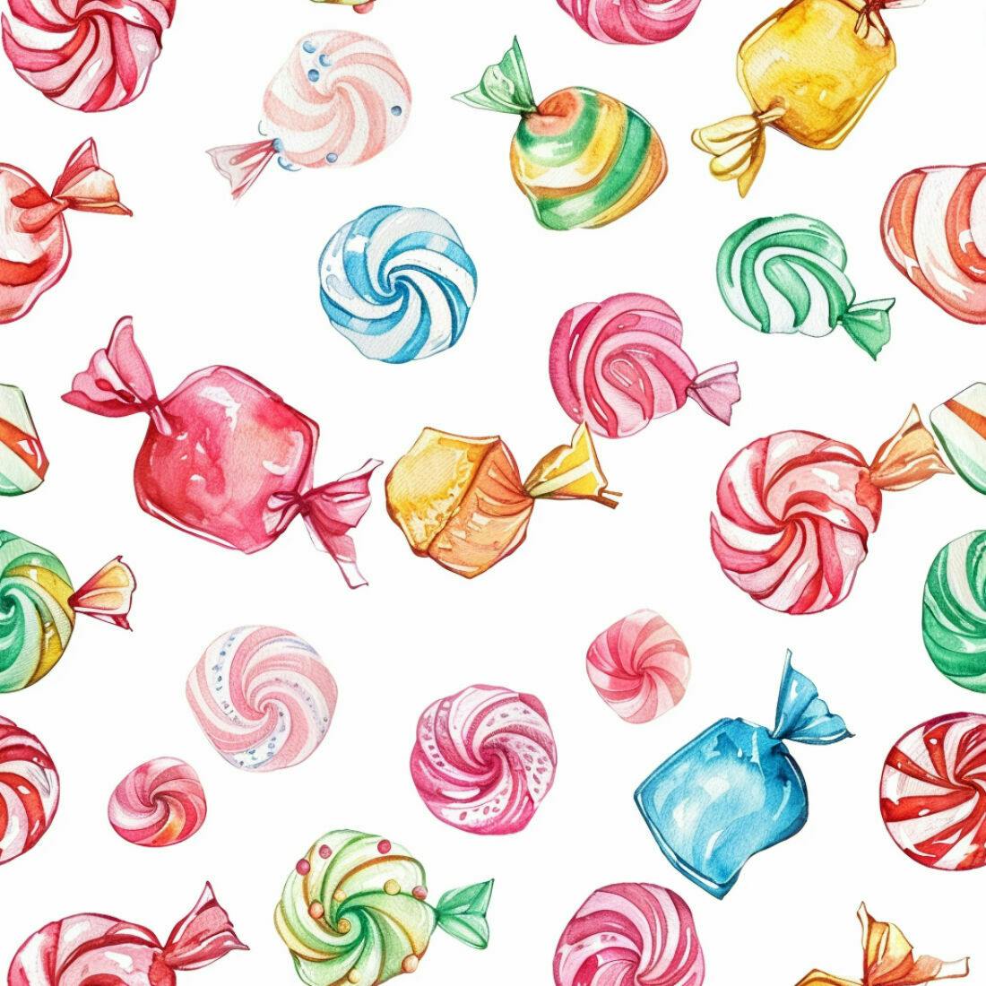 Textura Doces Coloridos para Fundo