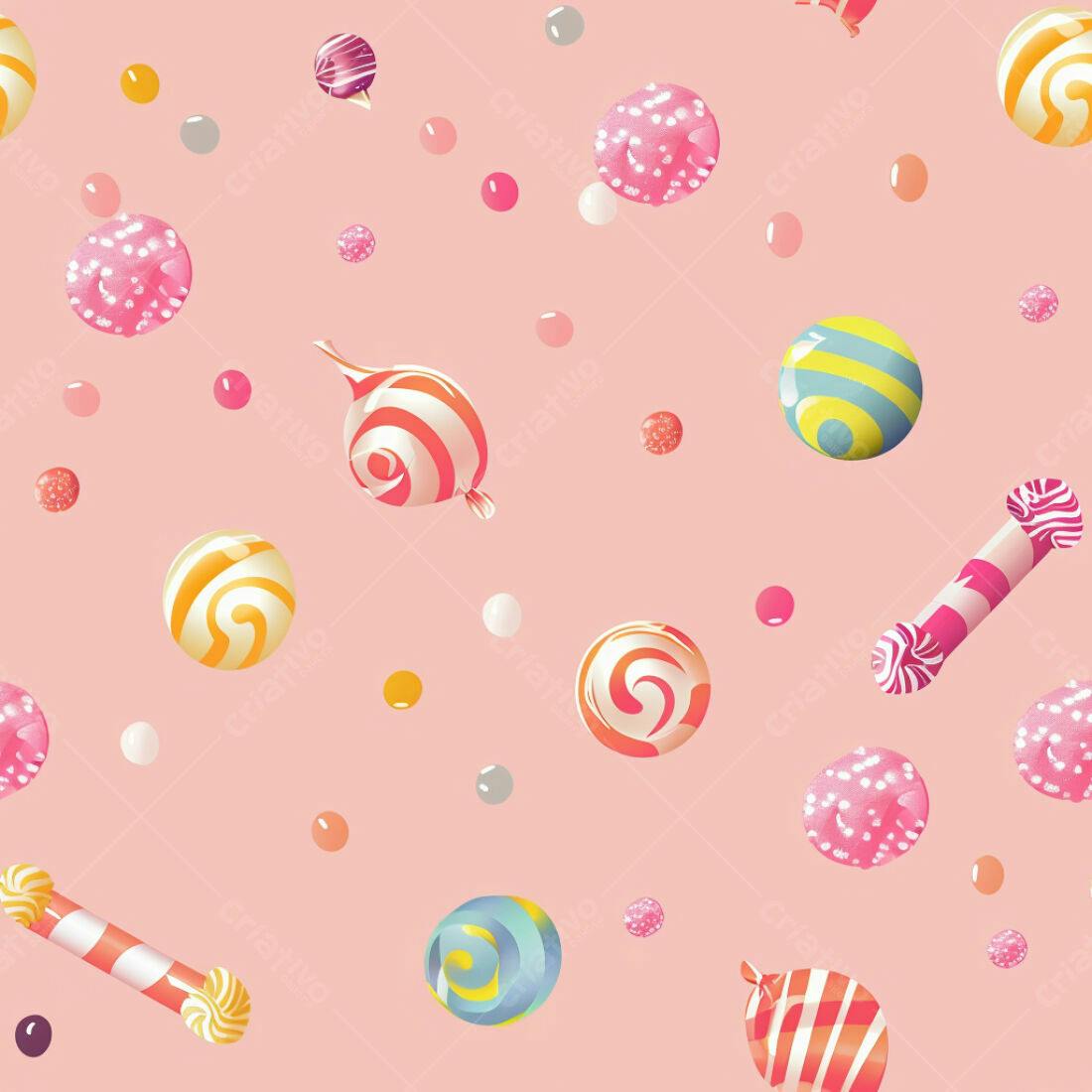 Textura Doces Coloridos para Fundo
