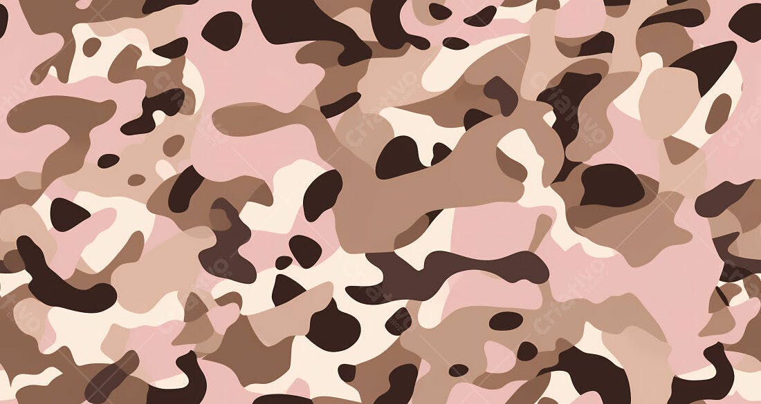 Textura camuflada rosa e marrom para fundo