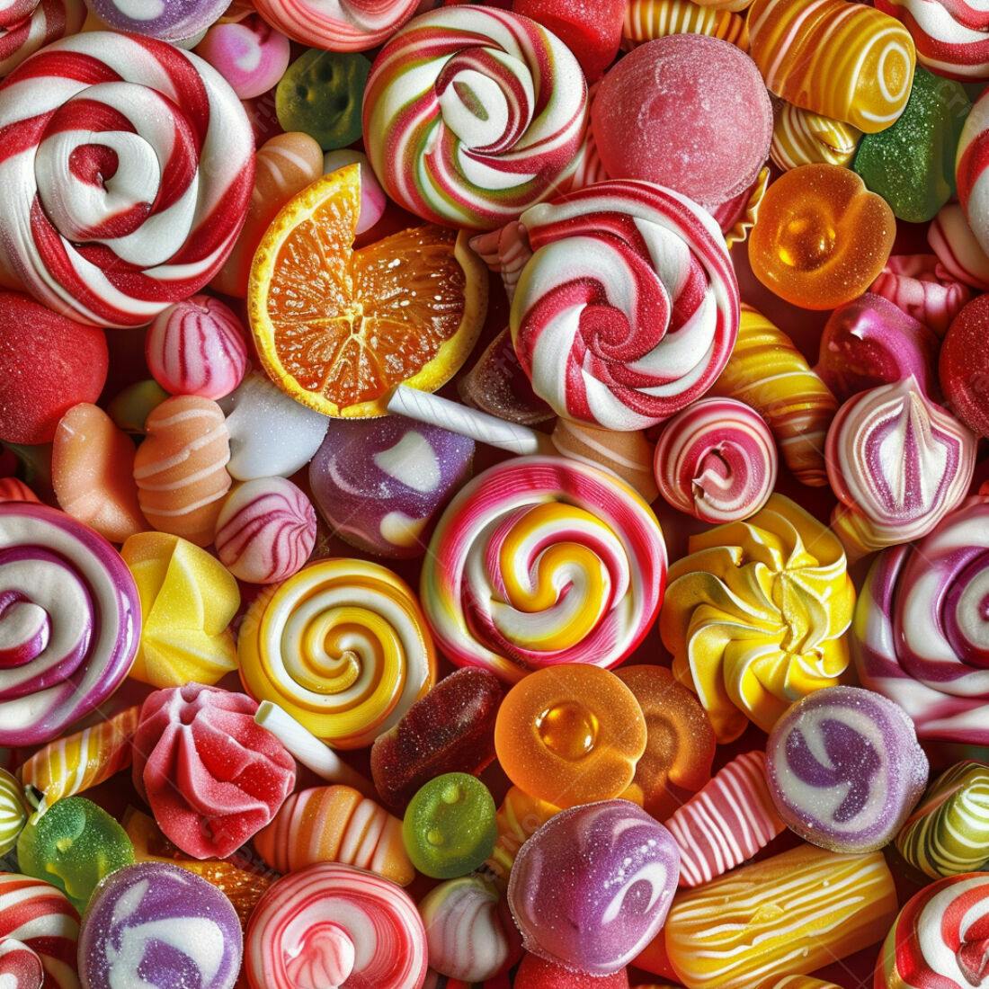 Textura Doces Coloridos para Fundo