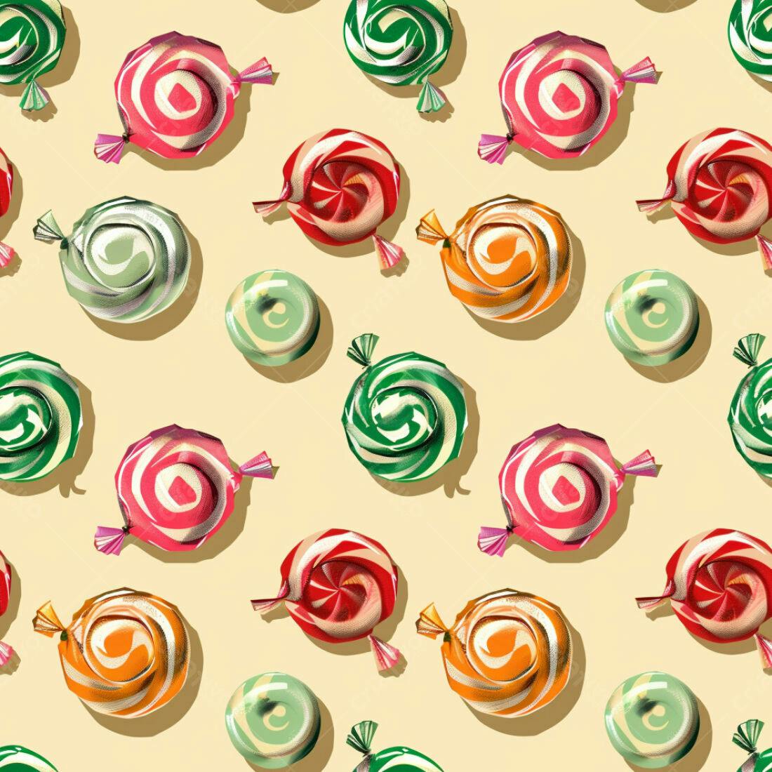 Textura Doces Coloridos para Fundo