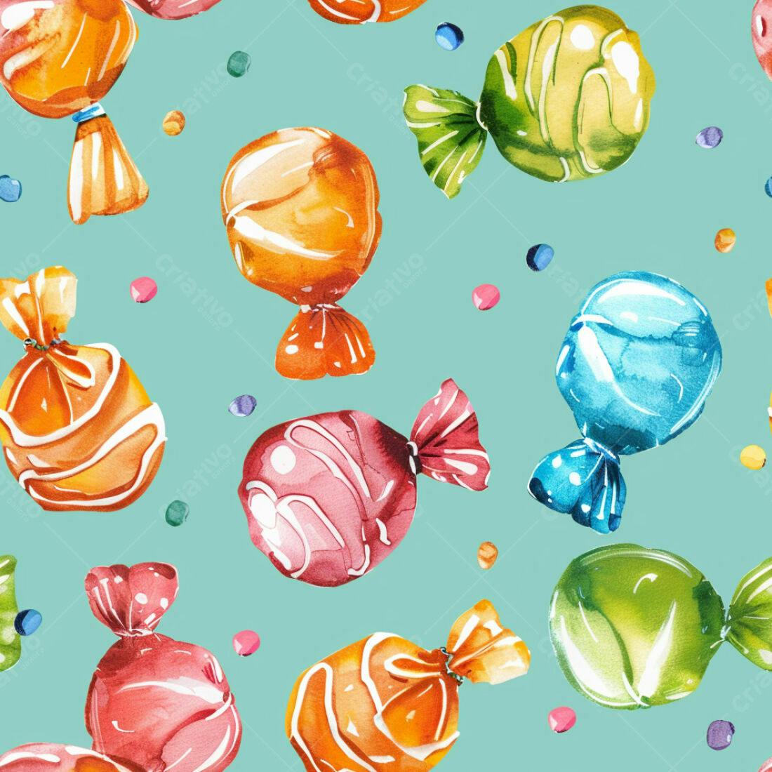 Textura Doces Coloridos para Fundo