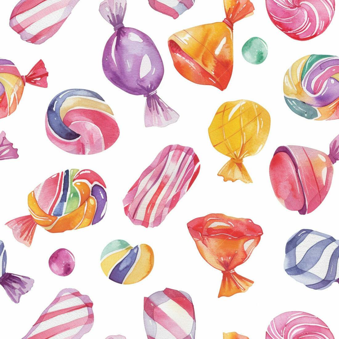 Textura Doces Coloridos para Fundo