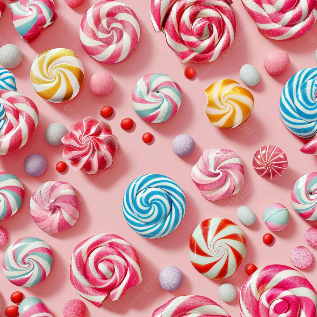 Textura Doces Coloridos para Fundo