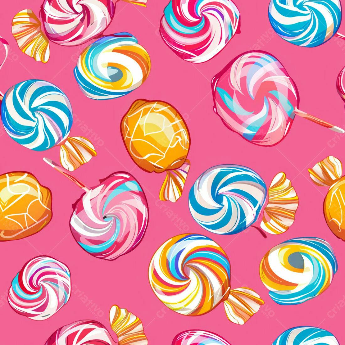 Textura Doces Coloridos para Fundo