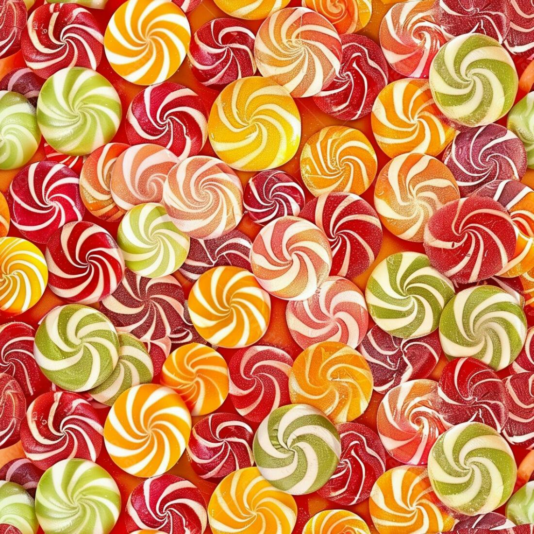 Textura doces coloridos espiralados para fundo