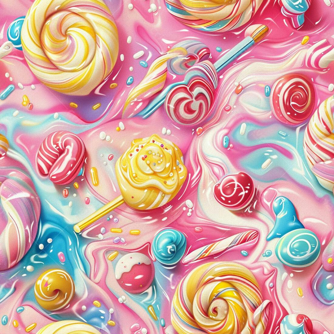 Textura Doces Coloridos para Fundo de Site
