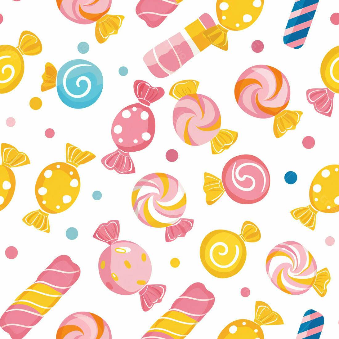 Textura Doces Coloridos para Fundo